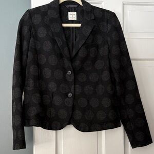 GAP Women's Black Polka Dot Blazer